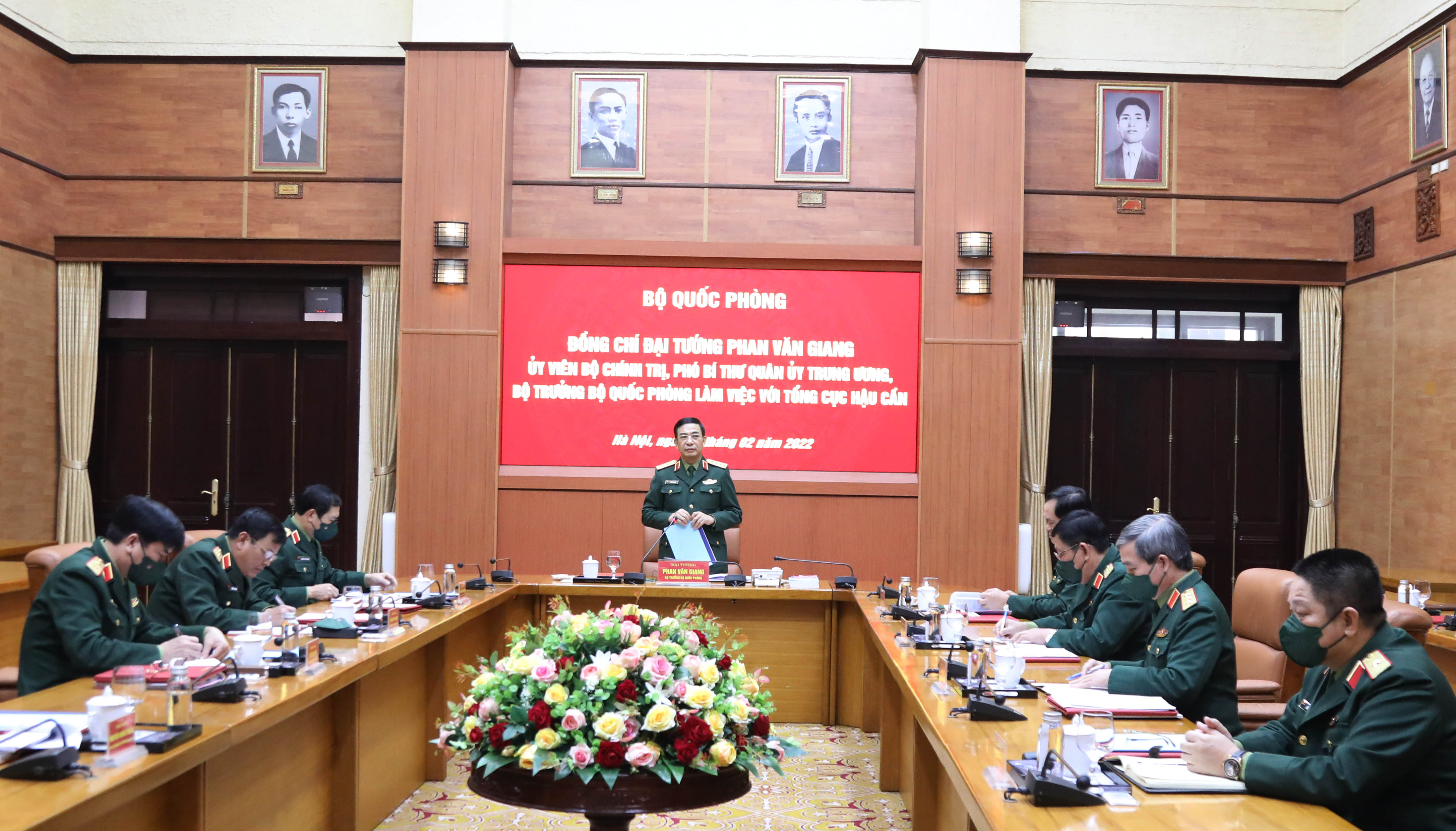 Đại tướng Phan Văn Giang làm việc với Tổng cục Hậu cần