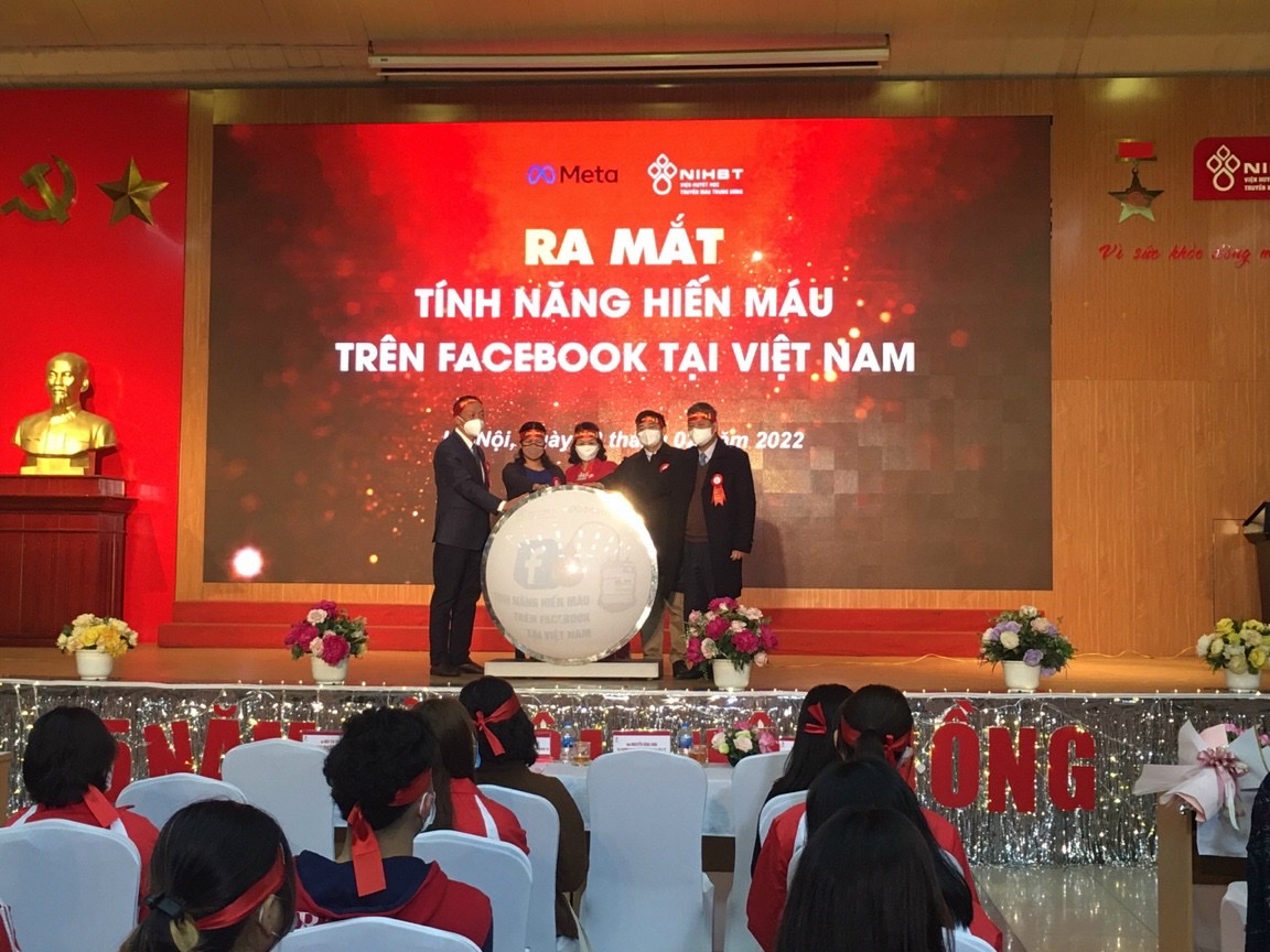 Ra mắt tính năng hiến máu nhân đạo trên Facebook tại Việt Nam