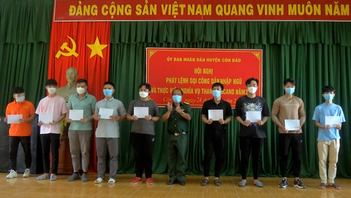 Thanh niên Côn Đảo sẵn sàng lên đường nhập ngũ