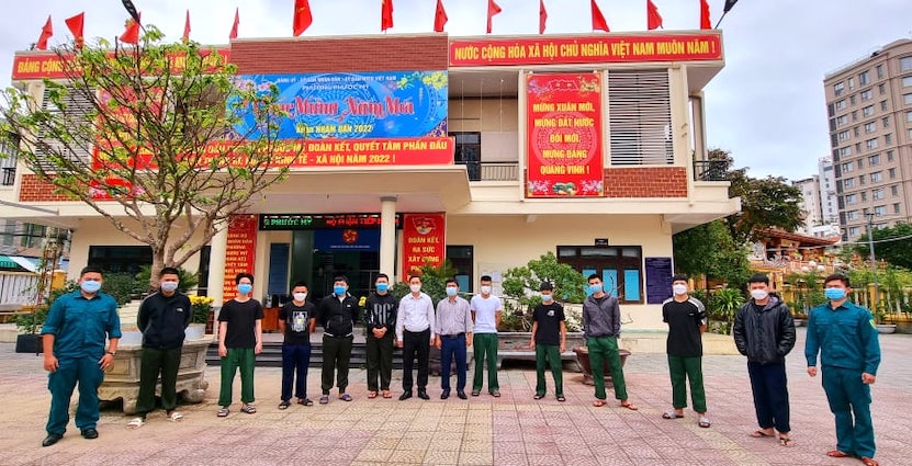 Đà Nẵng Thanh niên phường ven biển sẵn sàng lên đường nhập ngũ