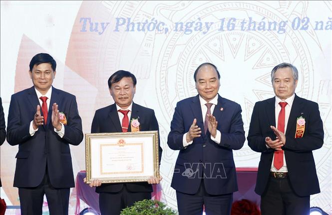 Chủ tịch nước dự Lễ Công bố huyện Tuy Phước đạt chuẩn nông thôn mới