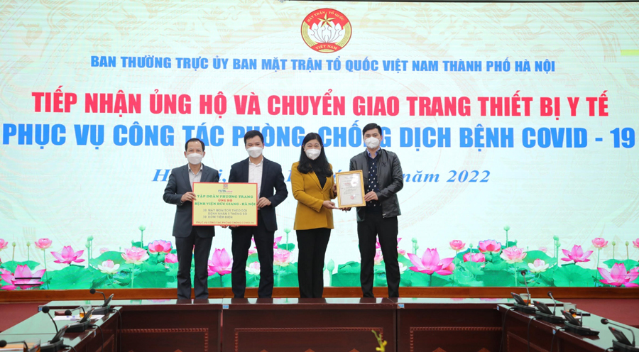 Tiếp nhận hiện vật trị giá hơn 22 tỷ đồng ủng hộ công tác phòng, chống dịch