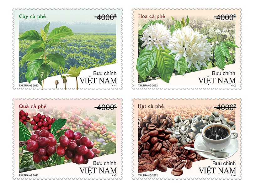 Giới thiệu bộ tem “Cây cà phê”
