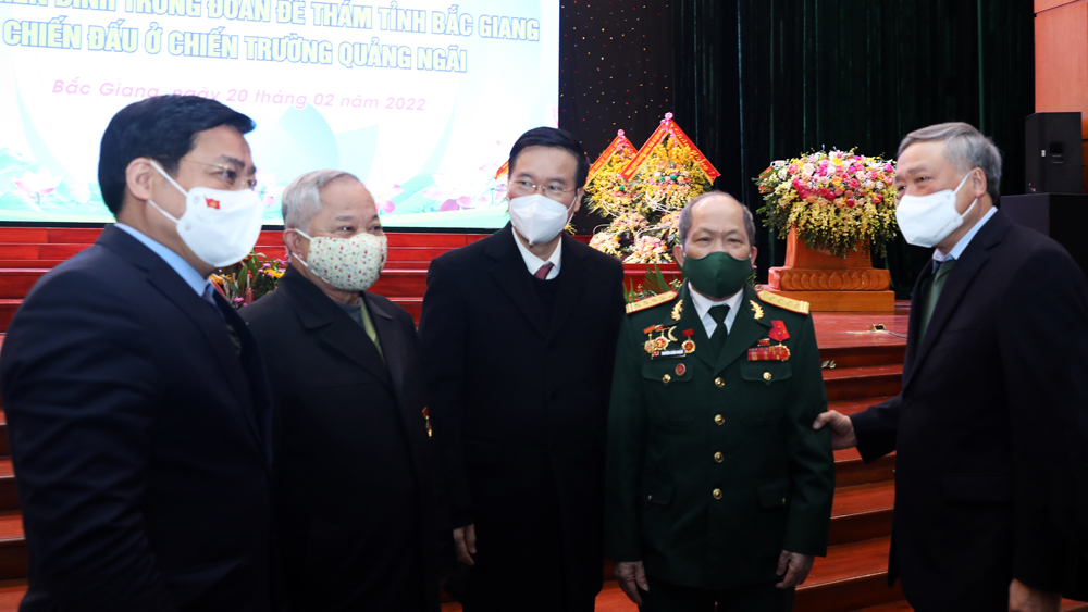 Gặp mặt cựu chiến binh Trung đoàn Đề Thám tỉnh Bắc Giang chiến đấu ở chiến trường Quảng Ngãi