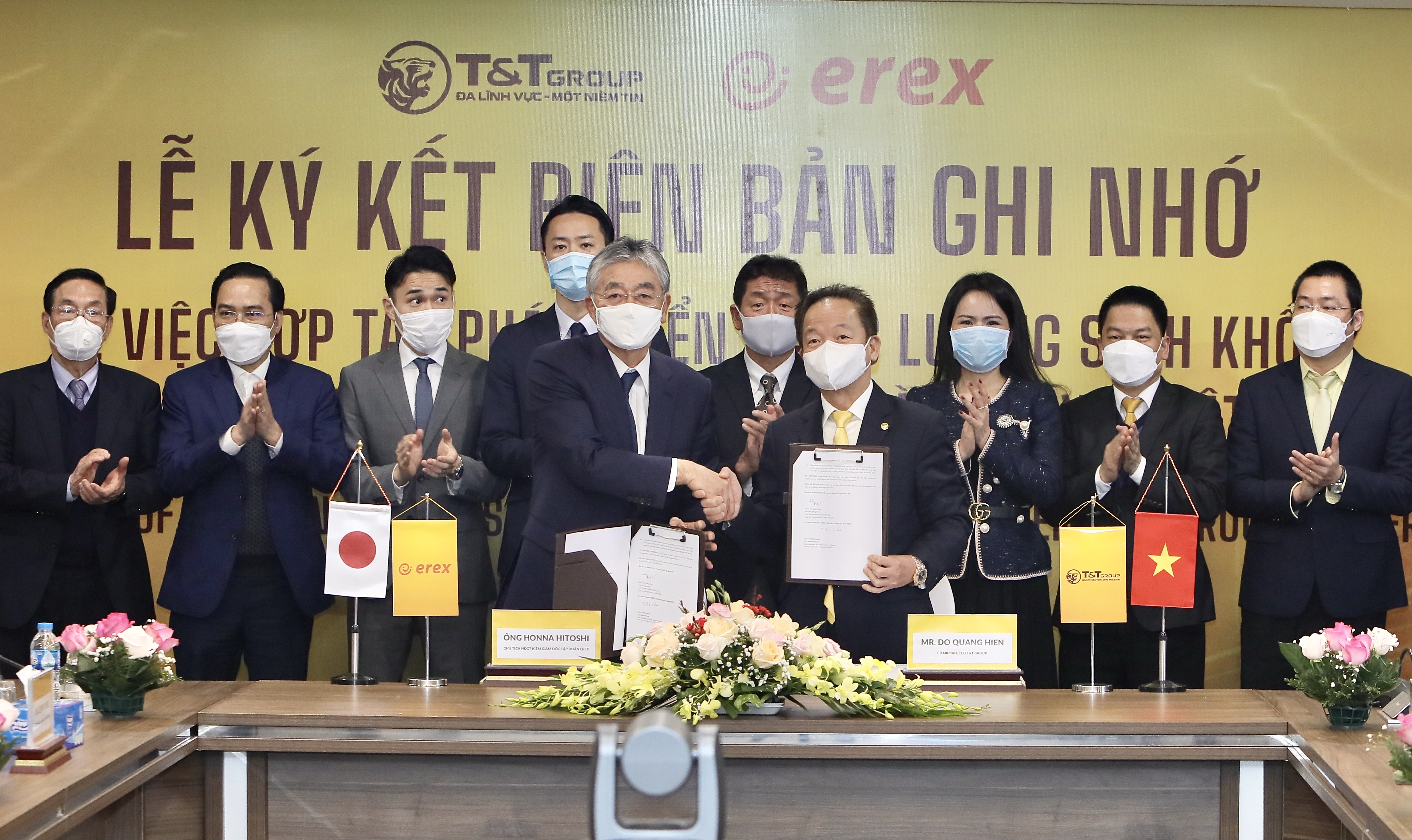 T T Group và Tập đoàn EREX Nhật Bản hợp tác phát triển năng lượng sinh khối tại Việt Nam
