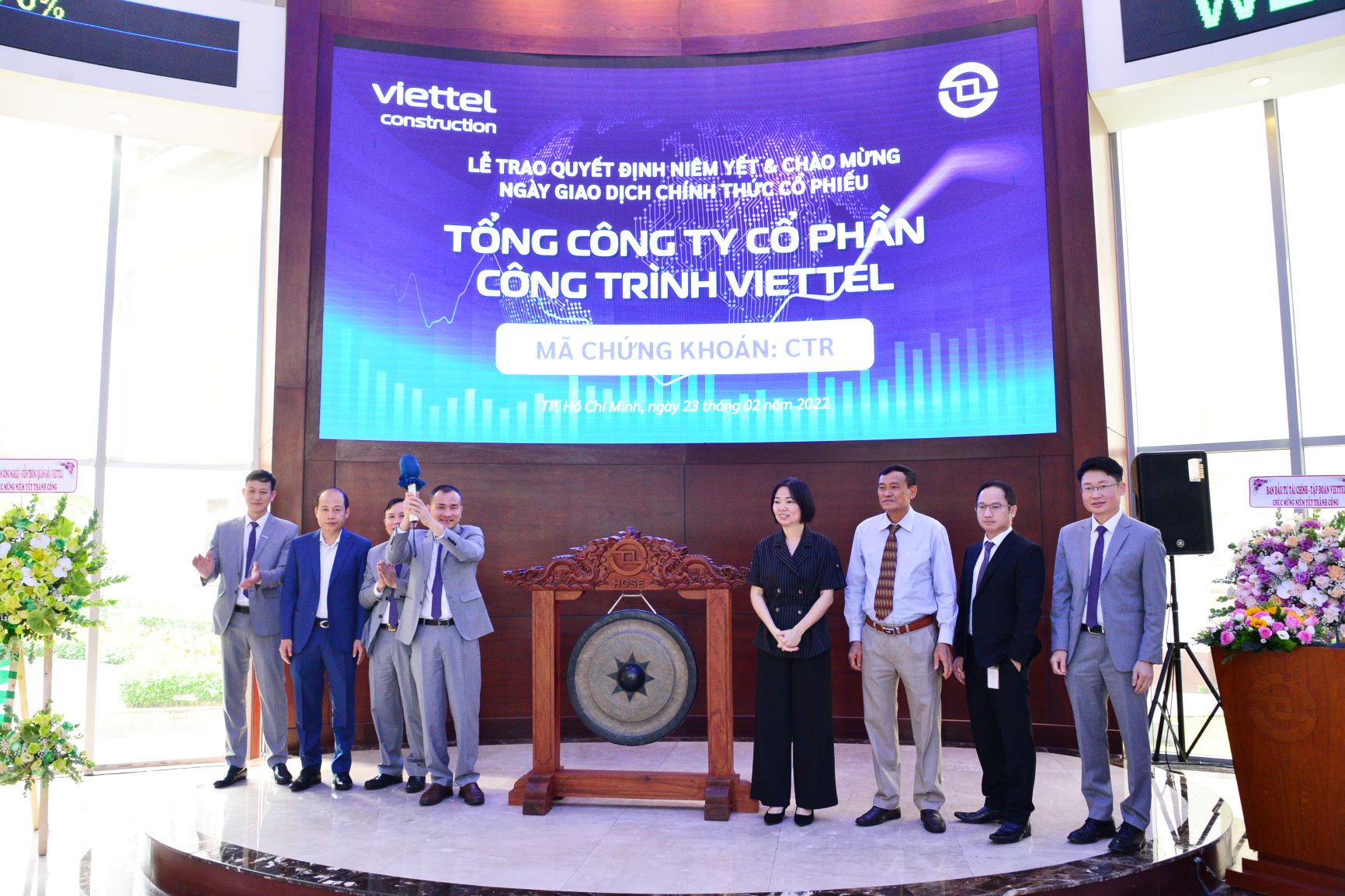 Tổng Công ty Cổ phần Công trình Viettel chính thức niêm yết trên sàn HOSE