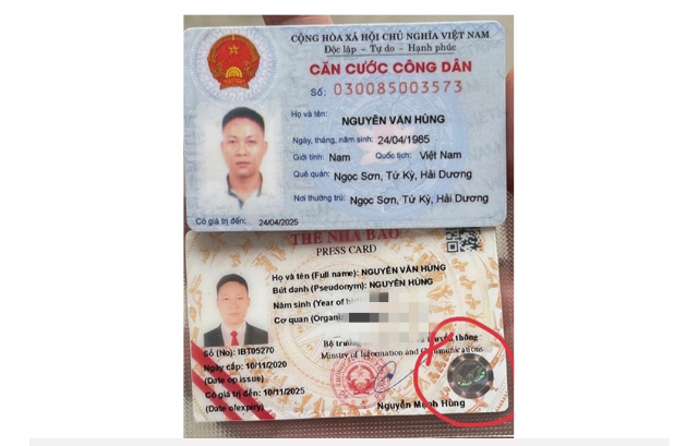 Hải Dương Phát hiện đối tượng giả danh nhà báo