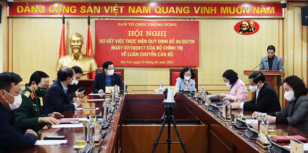 Thực hiện Quy định 98 Luân chuyển hơn 13 500 lượt cán bộ các cấp