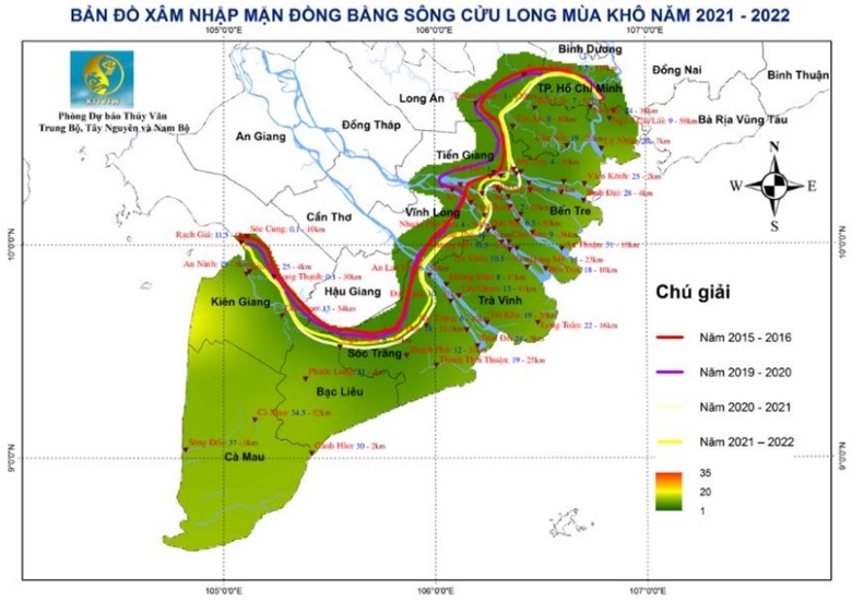 Trong 10 ngày tới Đồng bằng Sông Cửu Long ít mưa, gia tăng ngập mặm