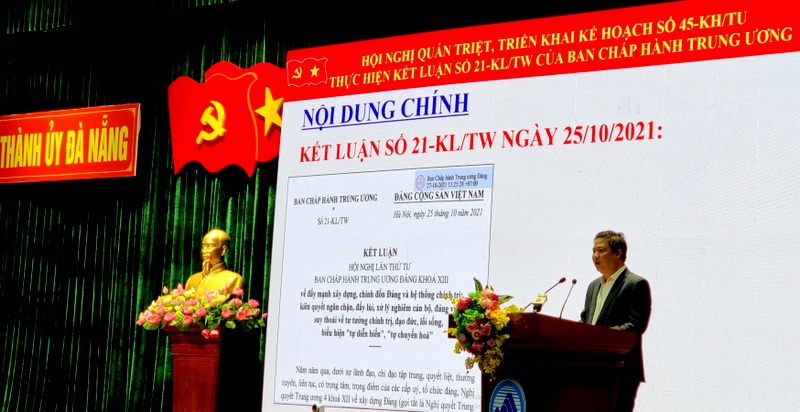 Đà Nẵng quán triệt Kết luận số 21-KL TW của Ban Chấp hành Trung ương