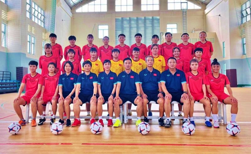Tuyển nữ futsal Việt Nam hội quân chuẩn bị cho SEA Games 31