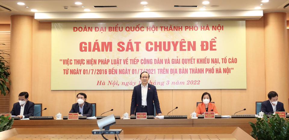 Hà Nội Giải quyết các vụ việc từ cơ sở, không tạo bức xúc, dẫn đến khiếu nại vượt cấp