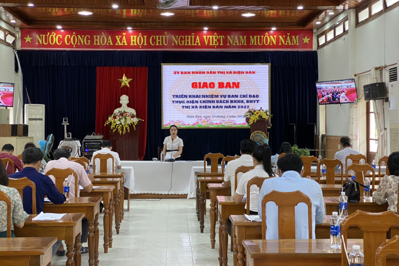 Ban chỉ đạo thực hiện chính sách bảo hiểm thị xã Điện Bàn triển khai nhiệm vụ năm 2022