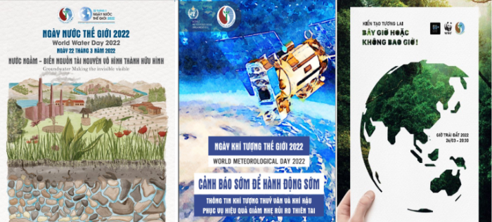 Hưởng ứng Ngày Nước, Ngày Khí tượng thế giới, Chiến dịch Giờ Trái đất 2022