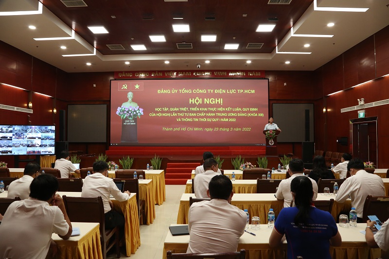 Đảng bộ EVNHCMC Quán triệt, triển khai thực hiện Kết luận, Quy định của Hội nghị lần thứ tư Ban Chấp hành Trung ương Đảng