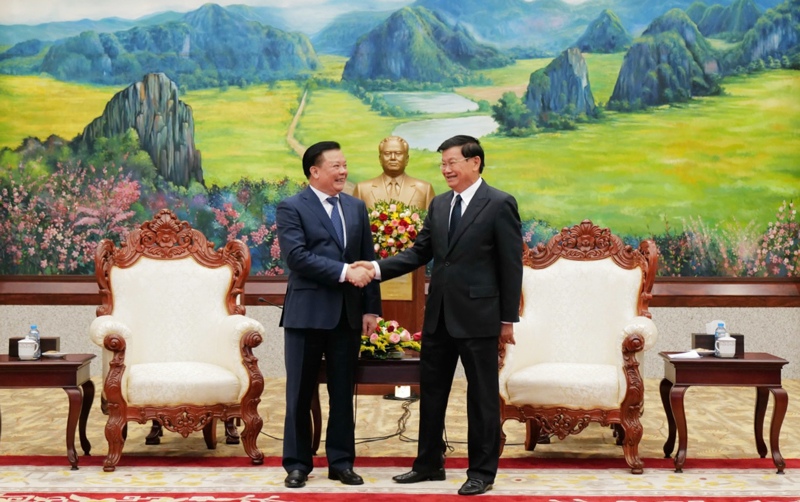 Hà Nội – Viêng Chăn Hợp tác làm sâu sắc mối quan hệ hữu nghị vĩ đại, đoàn kết đặc biệt