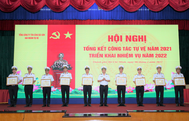 Hải đoàn Tự vệ Tổng Công ty Tân Cảng Sài Gòn triển khai nhiệm vụ năm 2022