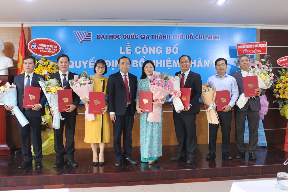 Đại học Quốc gia thành phố Hồ Chí Minh bổ nhiệm 7 cán bộ quản lý