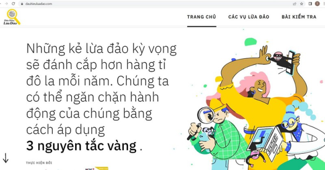 Ra mắt website giúp nhận biết lừa đảo trực tuyến