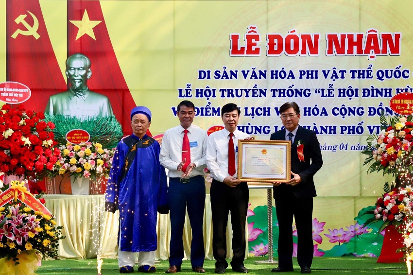 Lễ hội đình Hùng Lô là Di sản văn hóa phi vật thể cấp quốc gia