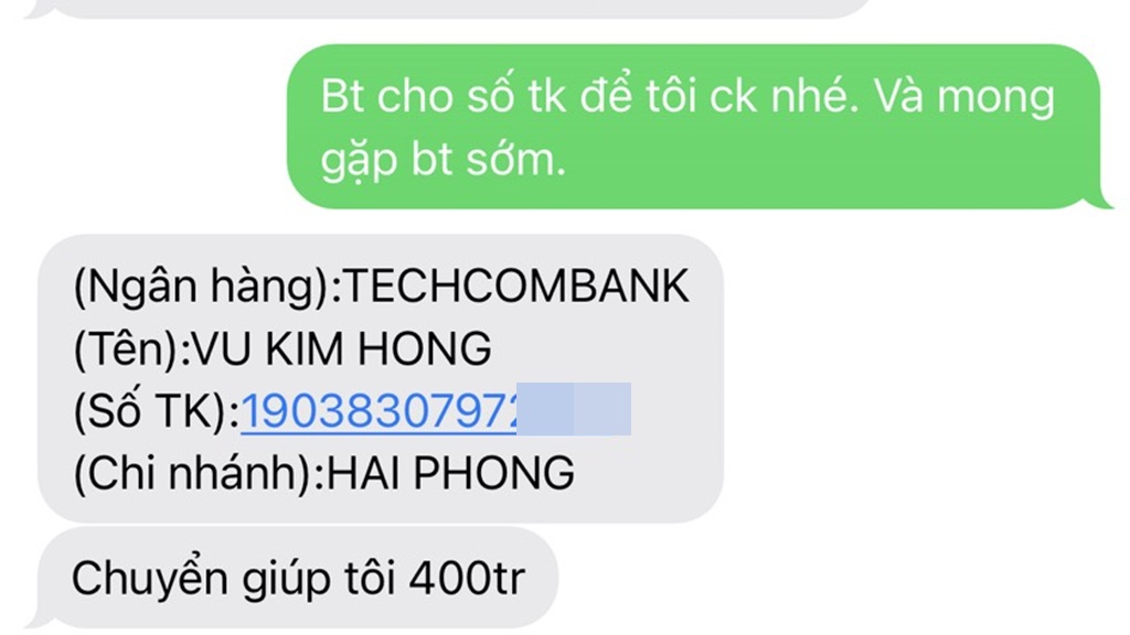 Liên quan vụ việc tin nhắn mạo danh Bí thư Thành ủy Hải Phòng nhằm mục đích lừa đảo
