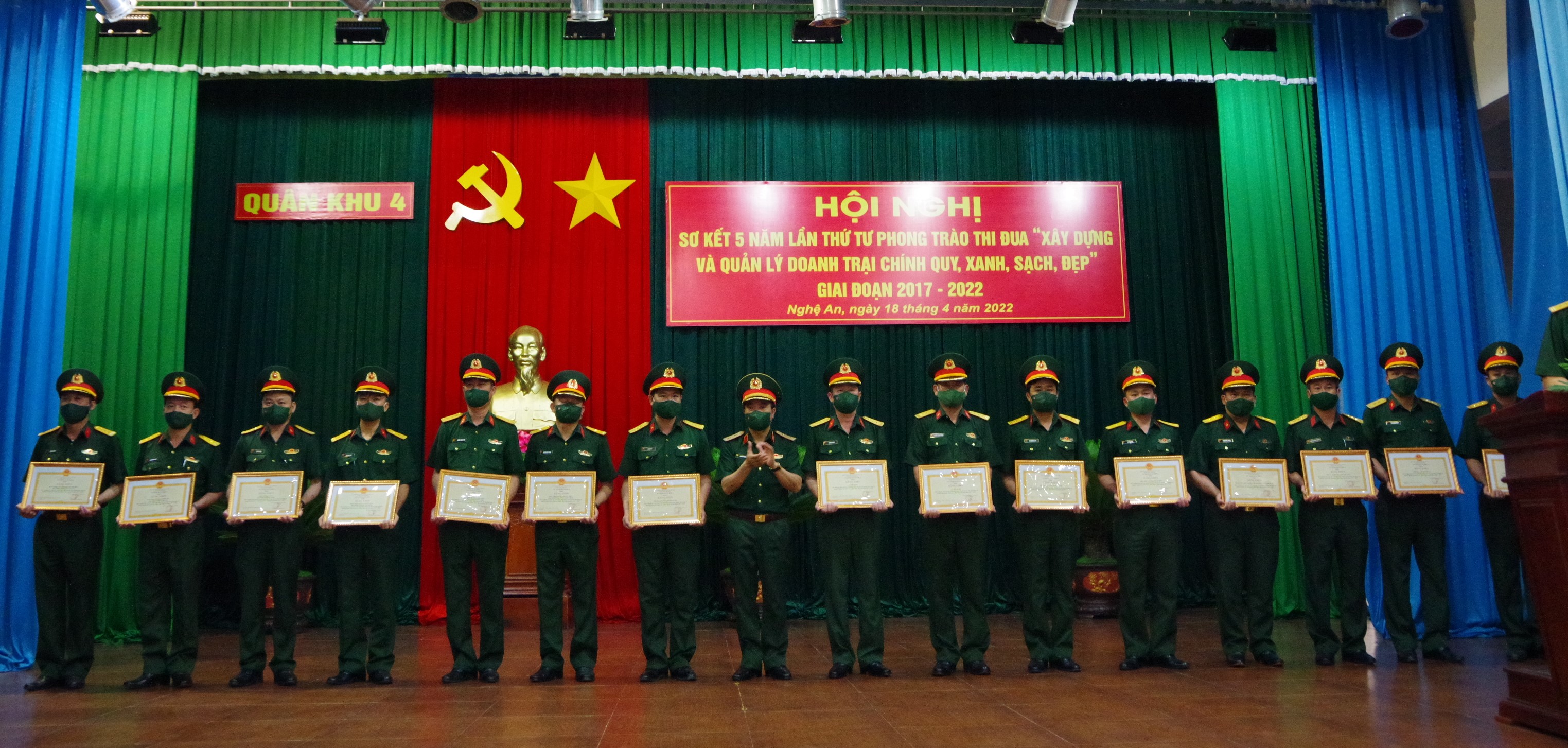 Kết quả phong trào Xây dựng và quản lý doanh trại chính quy, xanh, sạch, đẹp