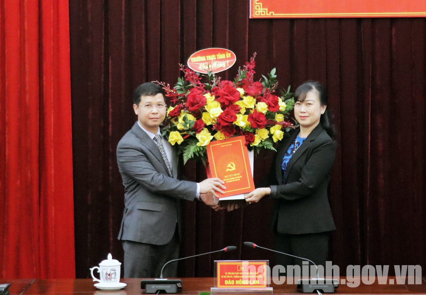 Bắc Ninh công bố các quyết định về công tác cán bộ