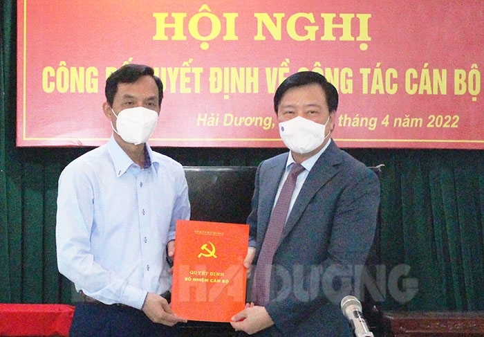 Hải Dương công bố các quyết định về công tác cán bộ