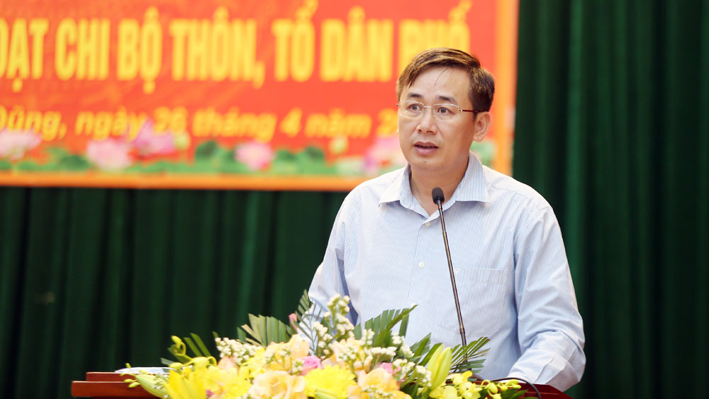 Yên Dũng nâng cao năng lực lãnh đạo và chất lượng sinh hoạt chi bộ thôn, tổ dân phố