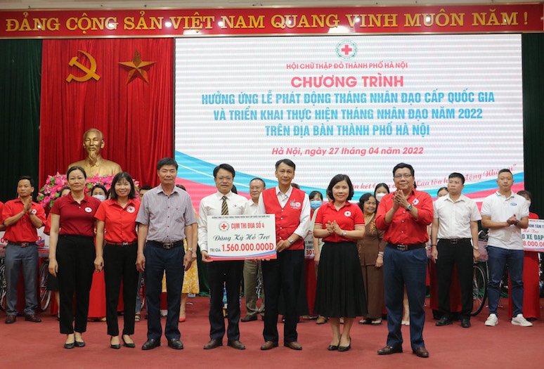 Trên 15,8 tỷ đồng triển khai các hoạt động nhân đạo tại Thủ đô