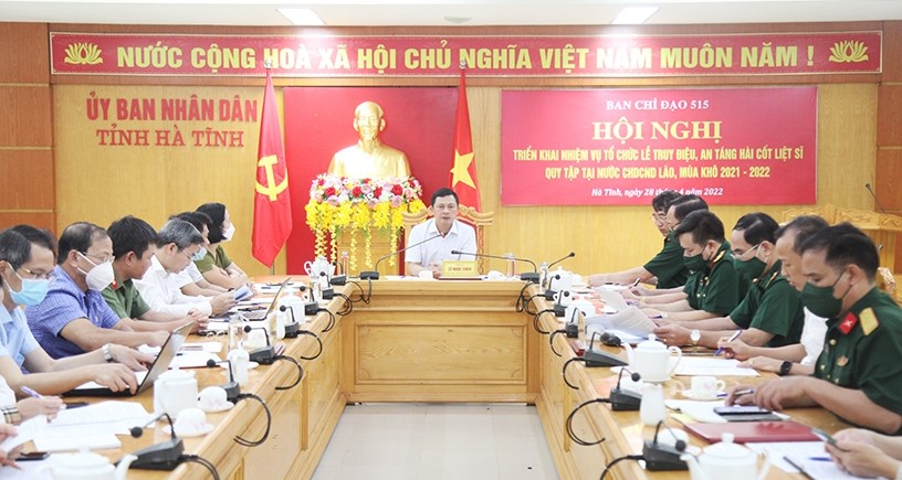 Hà Tĩnh hoàn tất công tác chuẩn bị đón nhận, an táng hài cốt liệt sỹ hy sinh tại Lào về nước