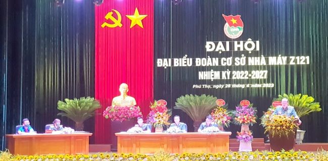 Đại hội đại biểu Đoàn cơ sở Nhà máy Z121 nhiệm kỳ 2022-2027