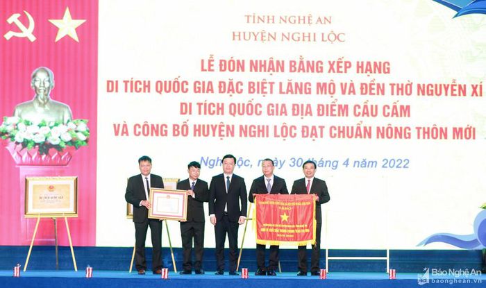 Chủ tịch Quốc hội dự Lễ công bố huyện Nghi Lộc, Nghệ An đạt chuẩn nông thôn mới