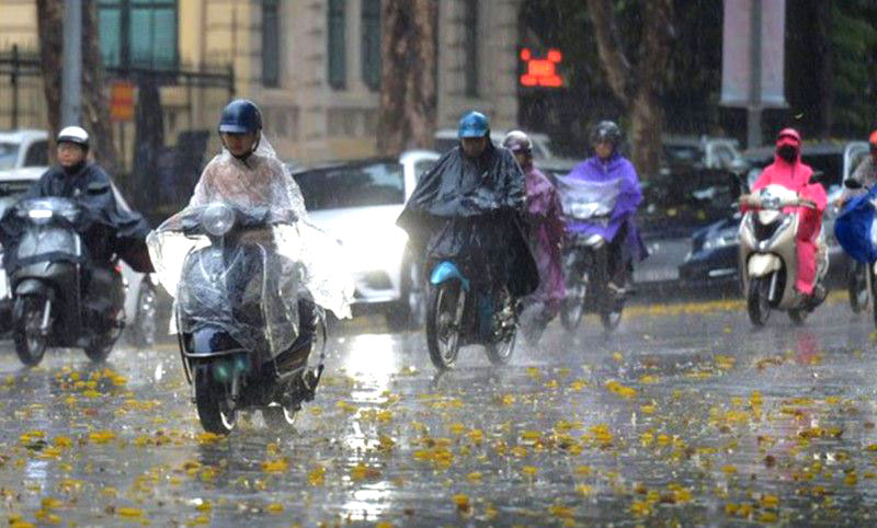 Bắc Bộ và Bắc Trung Bộ mưa to, đề phòng lũ quét, sạt lở đất ở vùng núi