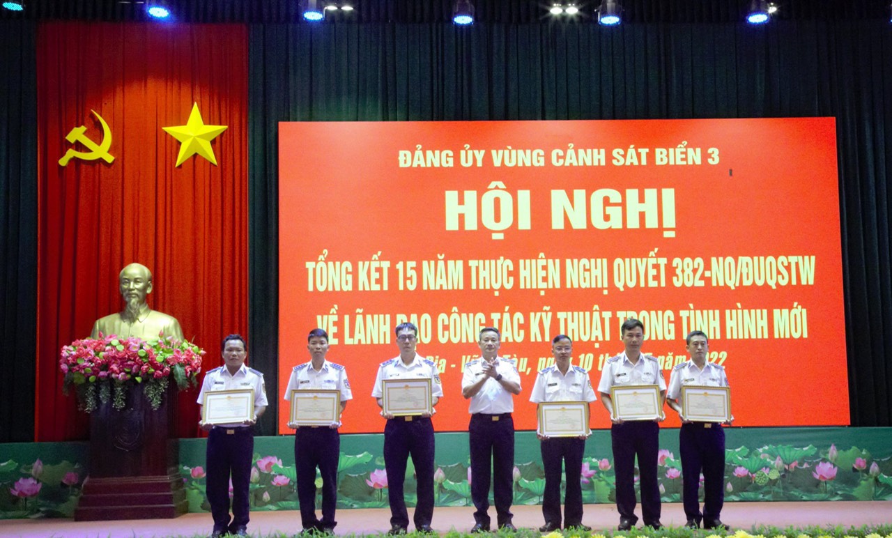 Vùng Cảnh sát biển 3 tiếp tục thực hiện tốt công tác kỹ thuật