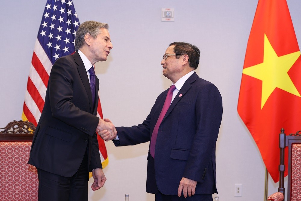 Thủ tướng Phạm Minh Chính tiếp Ngoại trưởng Hoa Kỳ Antony Blinken