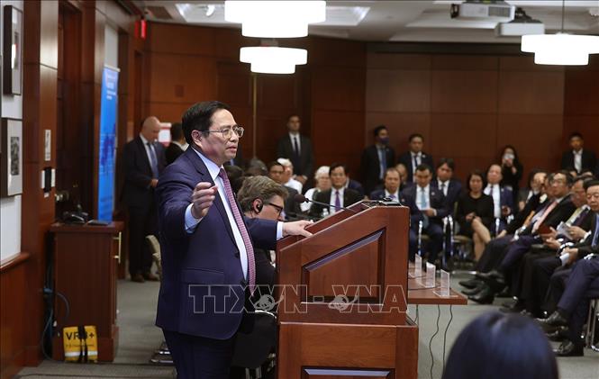 Thủ tướng Phạm Minh Chính phát biểu tại ĐH Harvard Hoa Kỳ