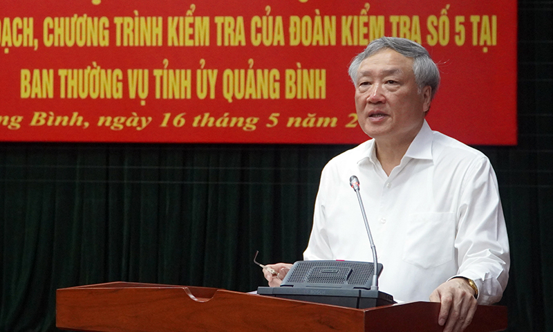 Công bố quyết định kiểm tra về phòng, chống tham nhũng tiêu cực tại tỉnh Quảng Bình