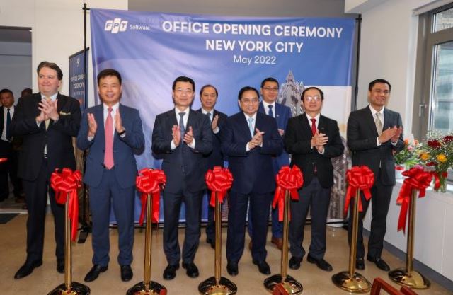 ​Thủ tướng Phạm Minh Chính tham dự Lễ khai trương Văn phòng FPT Software tại New York, Mỹ