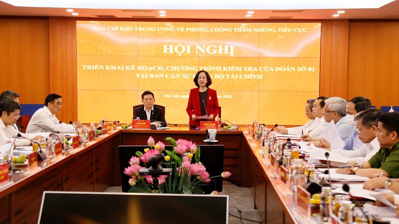 Kiểm tra công tác phòng, chống tham nhũng, tiêu cực tại Bộ Tài chính