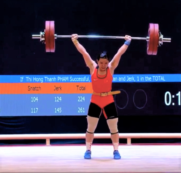 Đô cử Phạm Thị Hồng Thanh thiết lập 3 kỷ lục SEA Games