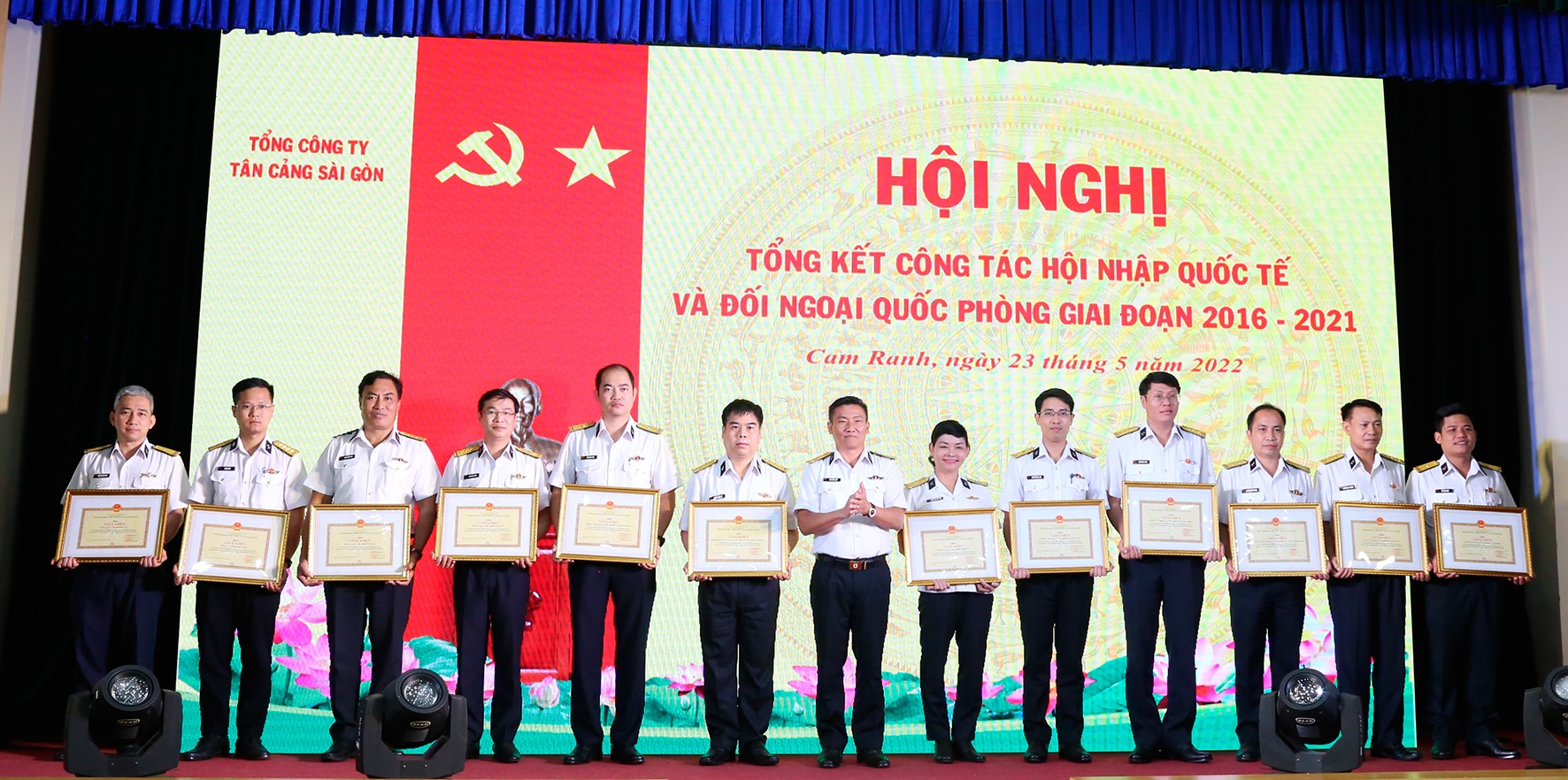 Tân cảng Sài Gòn hoàn thành xuất sắc công tác hội nhập quốc tế và đối ngoại quốc phòng