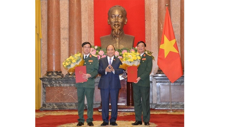 Chủ tịch nước trao các Quyết định thăng quân hàm lên Thượng tướng Quân đội nhân dân Việt Nam