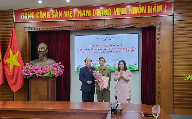 16 tác phẩm đoạt giải cuộc thi sáng tác kịch bản sân khấu về đề tài thương binh, liệt sĩ