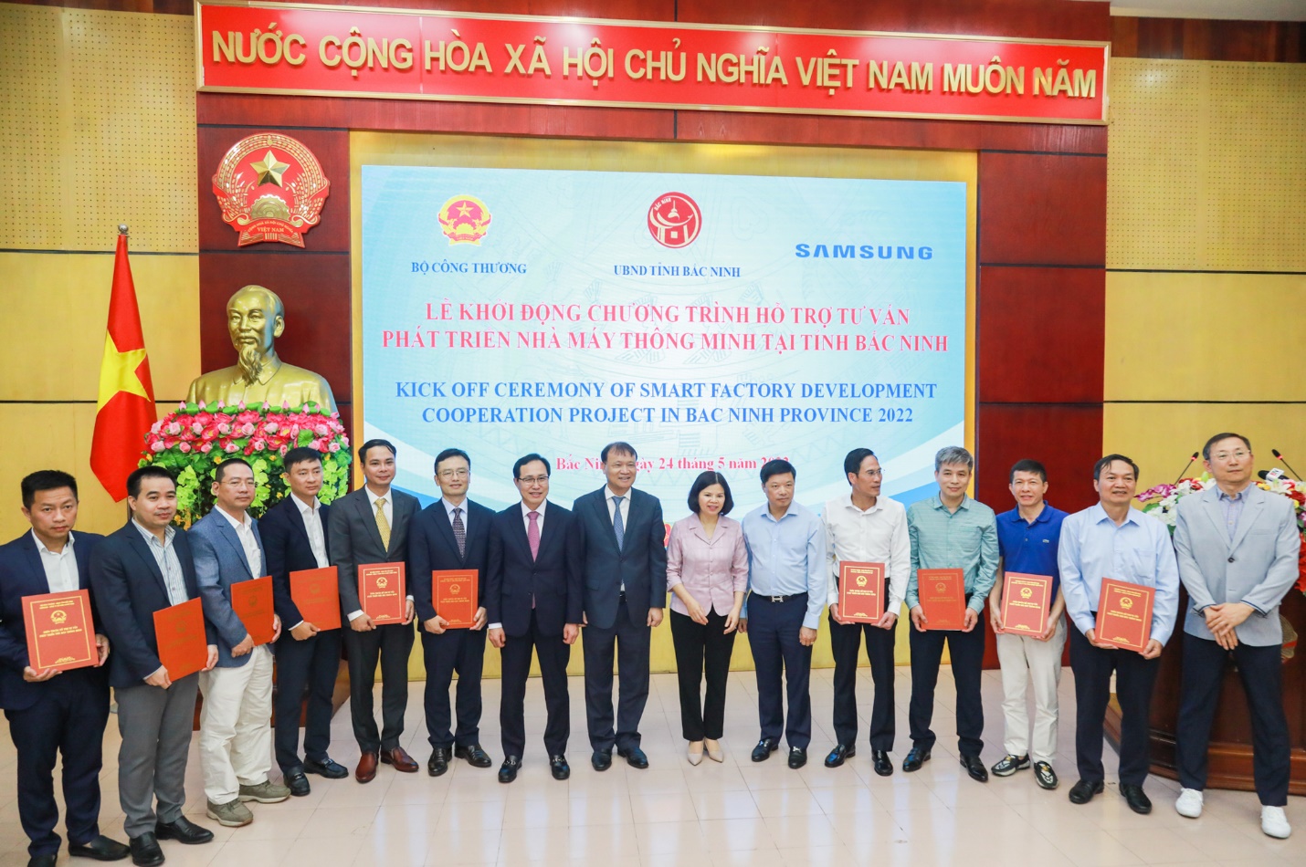 Khởi động dự án hợp tác phát triển nhà máy thông minh tại tỉnh Bắc Ninh và tỉnh Vĩnh Phúc