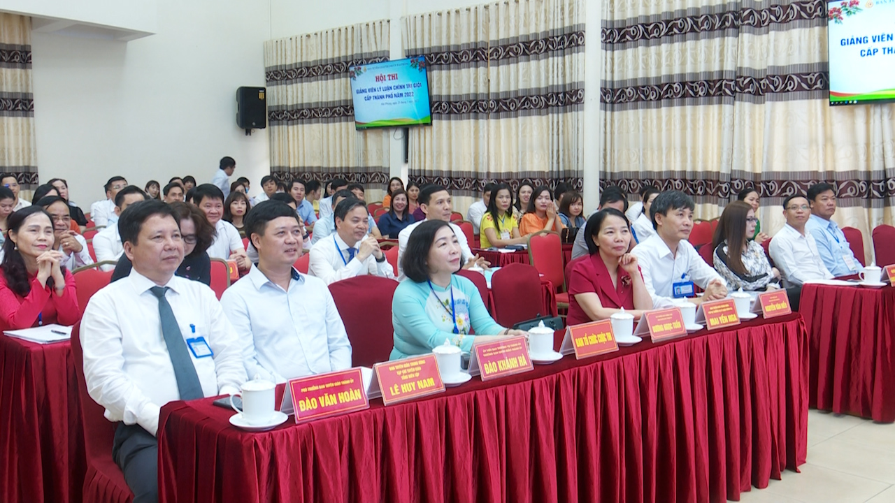 Hải Phòng Hội thi Giảng viên Lý luận chính trị giỏi năm 2022