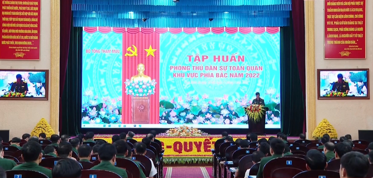 Khai mạc tập huấn phòng thủ dân sự toàn quân khu vực phía Bắc