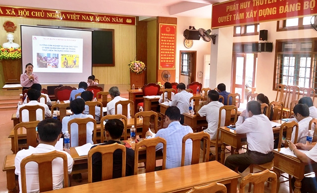 Tập huấn nghiệp vụ quản lý nguồn vốn tín dụng chính sách tại huyện Quảng Ninh