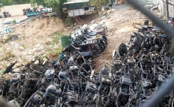 Phương tiện giao thông đang tạm giữ bị cháy ai phải chịu trách nhiệm 

​