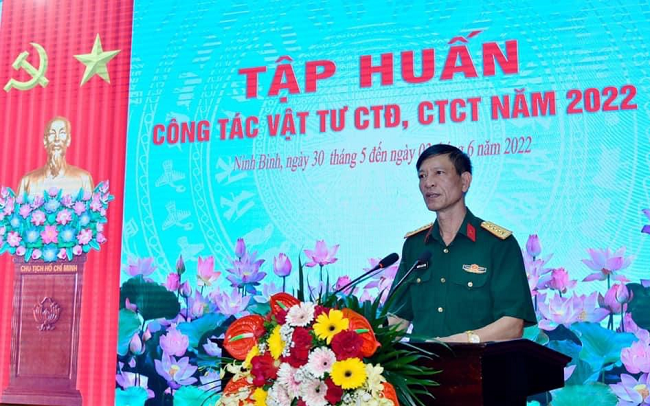 Tập huấn công tác vật tư công tác Đảng, công tác Chính trị năm 2022
